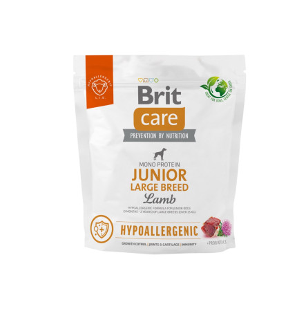 Brit Care Hypoallergenic Junior Large Breed Lamb 1 кг